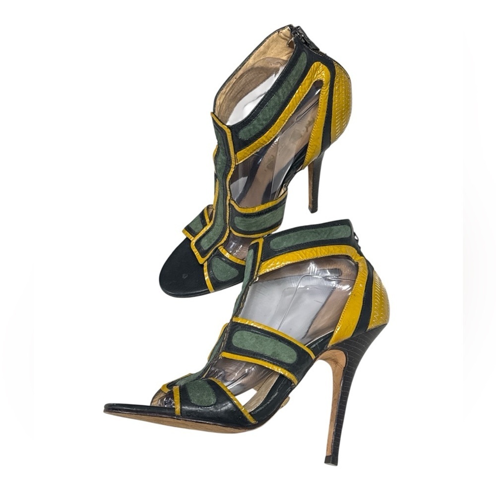 L.A.M.B. by Gwen Stefani Quiana / Noel Strappy Open Toe Stilleto Colorblock